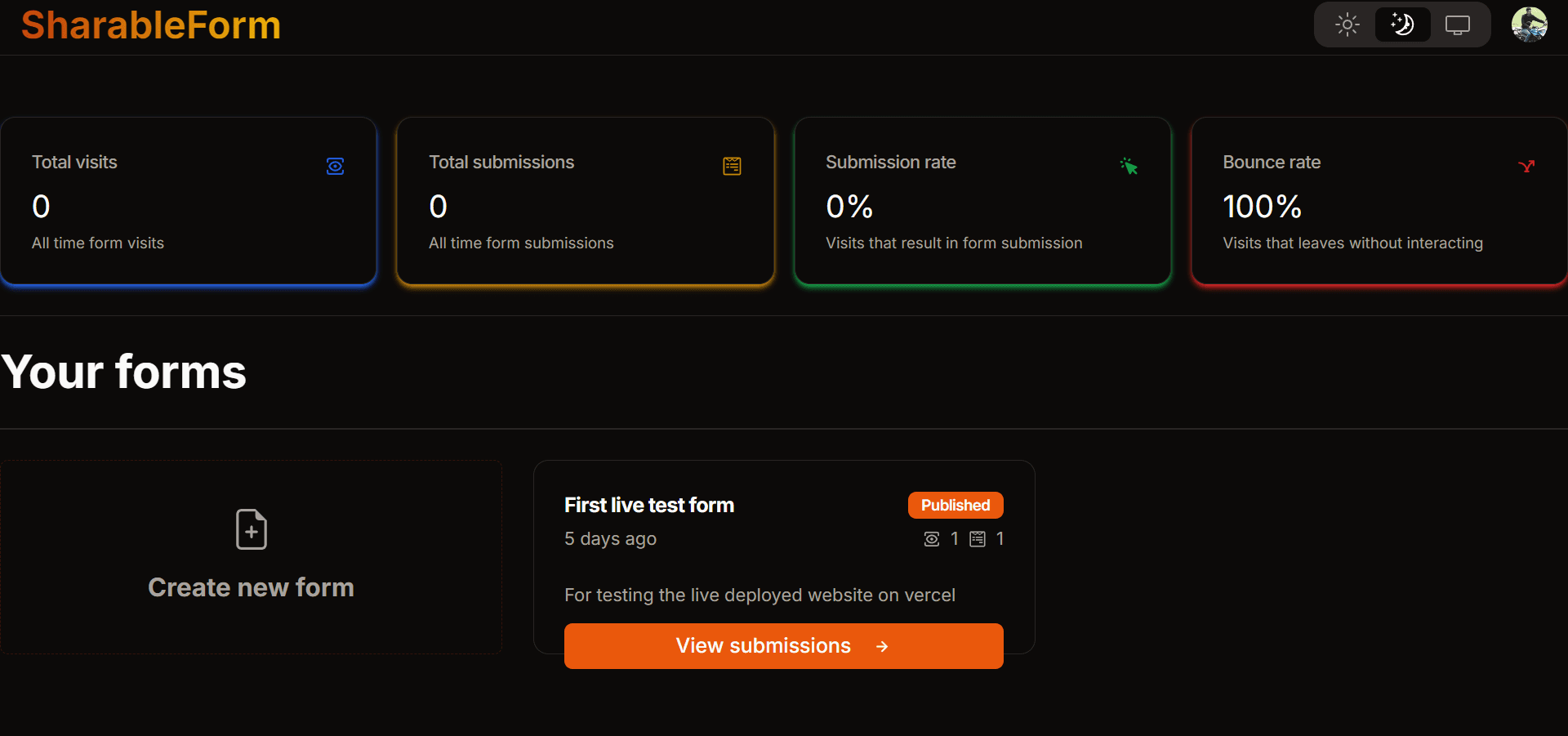 SharableForm - Dynamic Form Builder